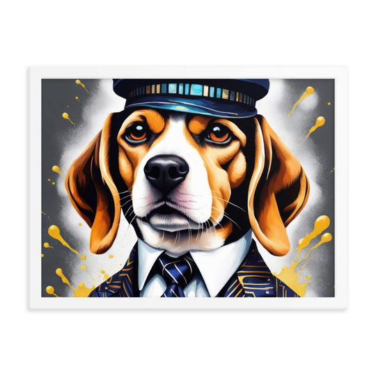 Beagle- Framed photo paper poster v5