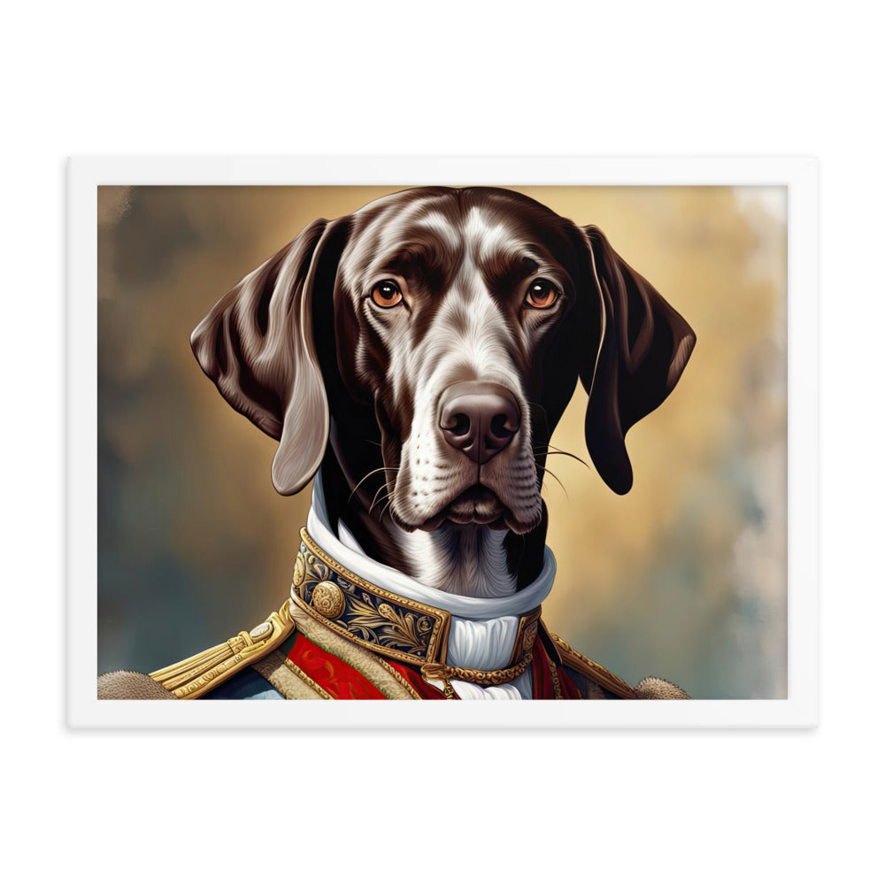 German Shorthaired Pointer- Framed photo paper poster v4