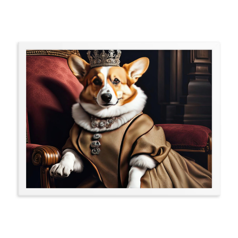 Pembroke Welsh Corgi- Framed photo paper poster