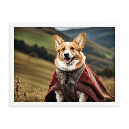 Pembroke Welsh Corgi- Framed photo paper poster v4