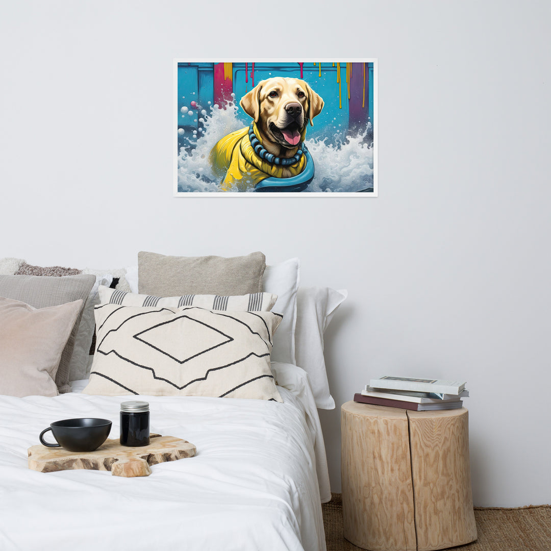 Framed photo paper poster-Labrador Retriever