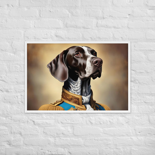 German Shorthaired Pointer- Framed photo paper poster v2