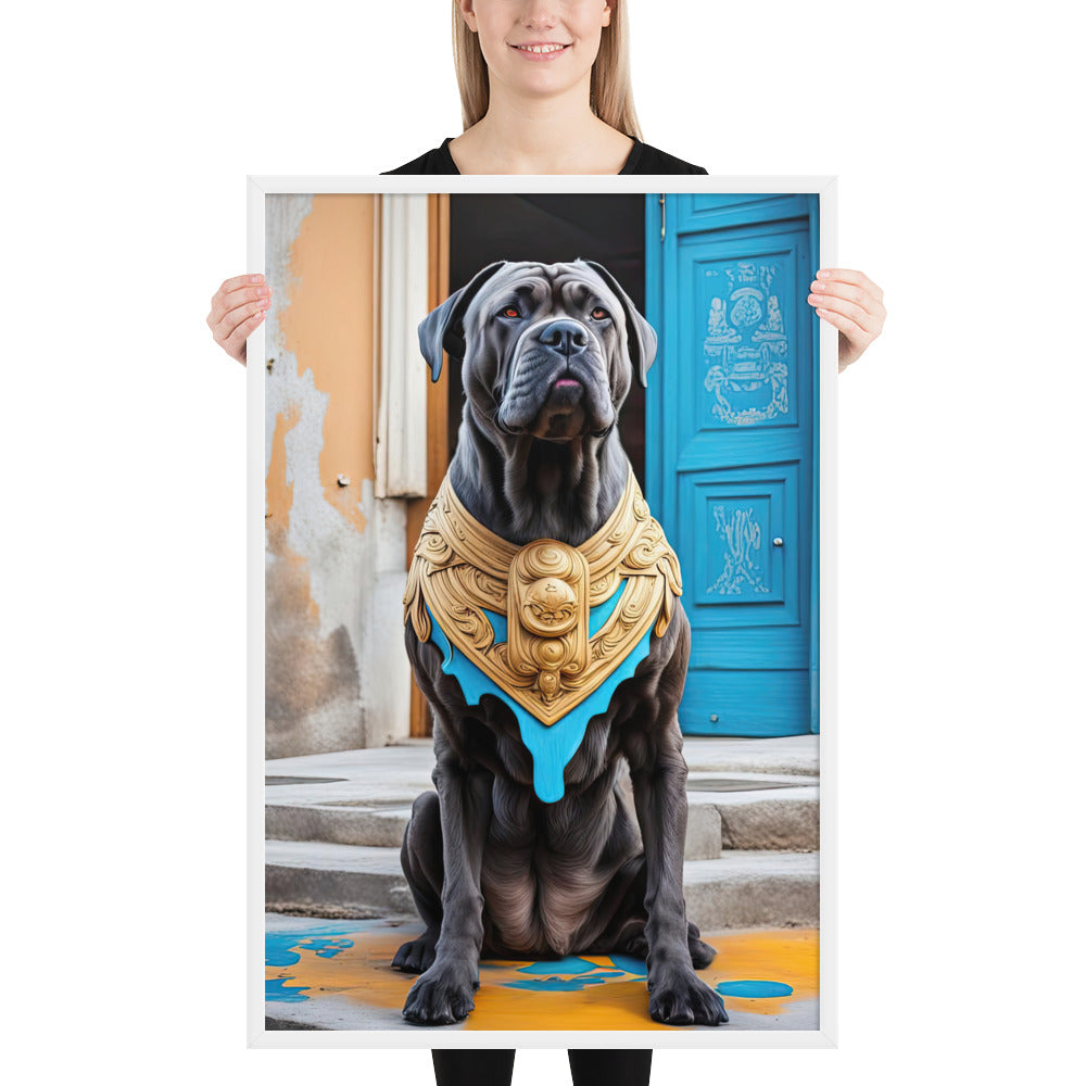 Framed photo paper poster-Cane Corso V2