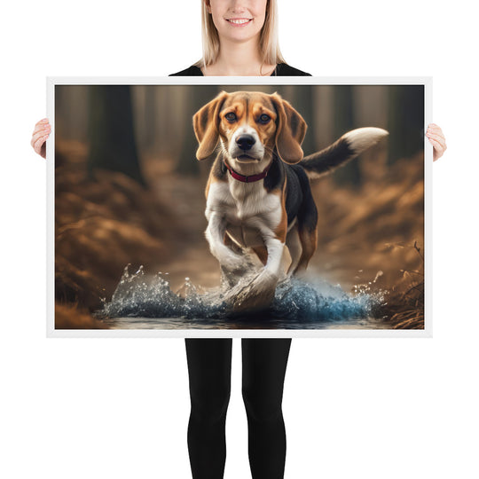 Beagle- Framed photo paper poster v3