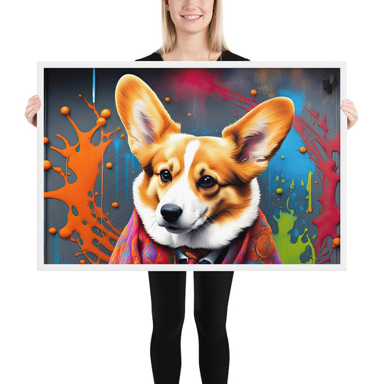 Pembroke Welsh Corgi- Framed photo paper poster v3