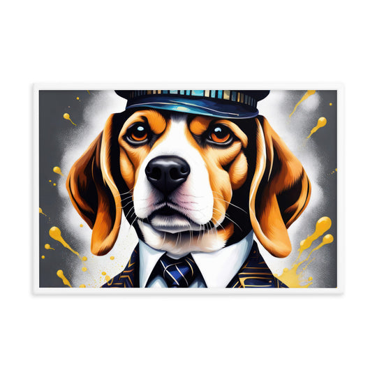 Beagle- Framed photo paper poster v5