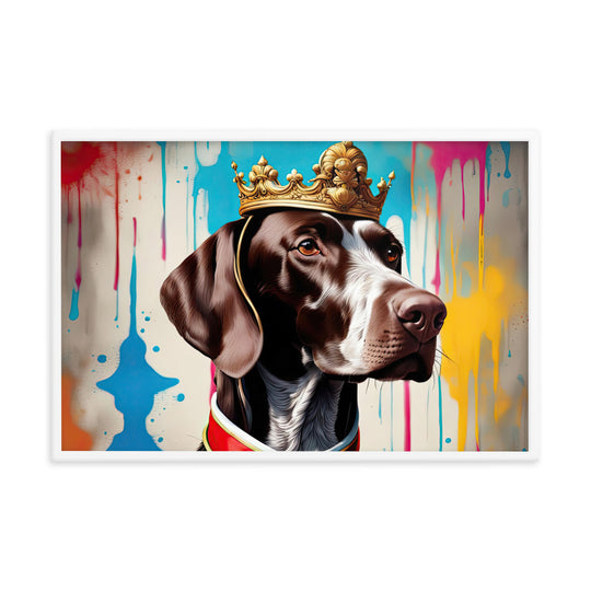 German Shorthaired Pointer- Framed photo paper poster