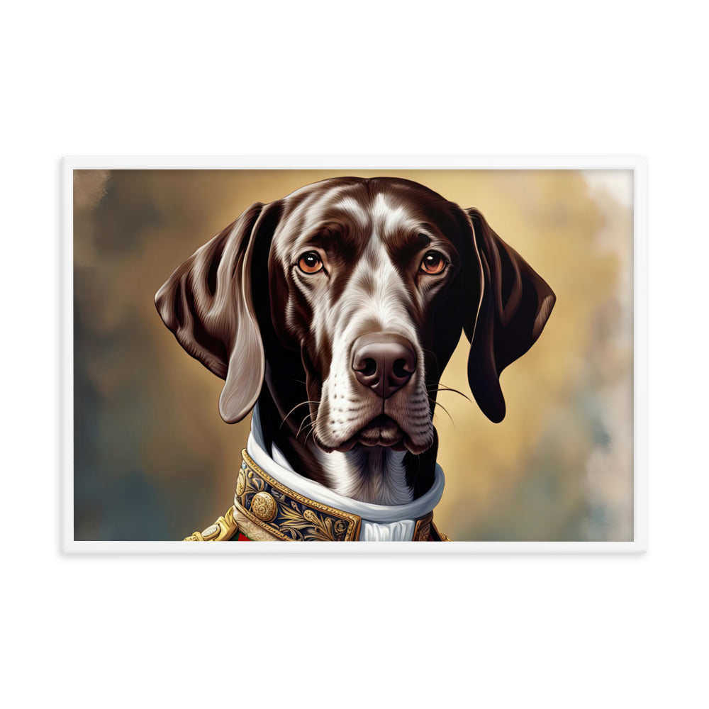 German Shorthaired Pointer- Framed photo paper poster v4