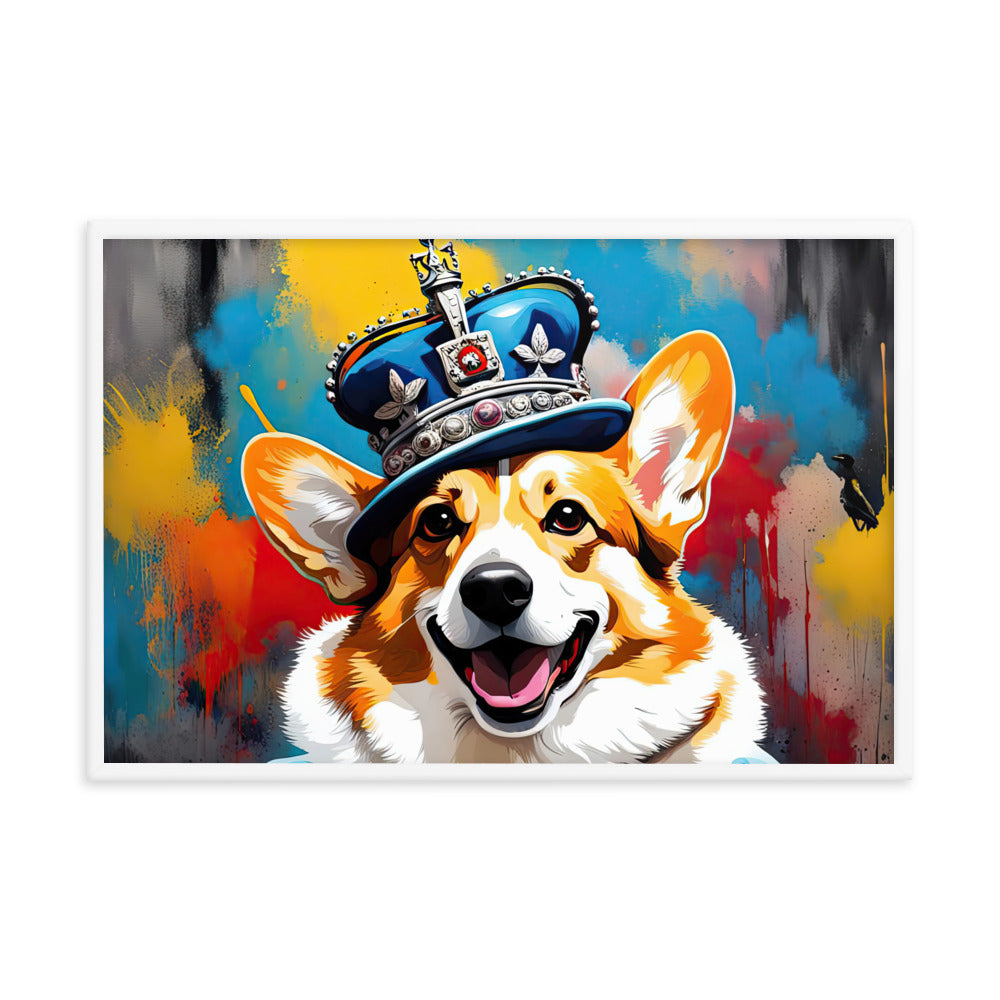 Pembroke Welsh Corgi- Framed photo paper poster v2