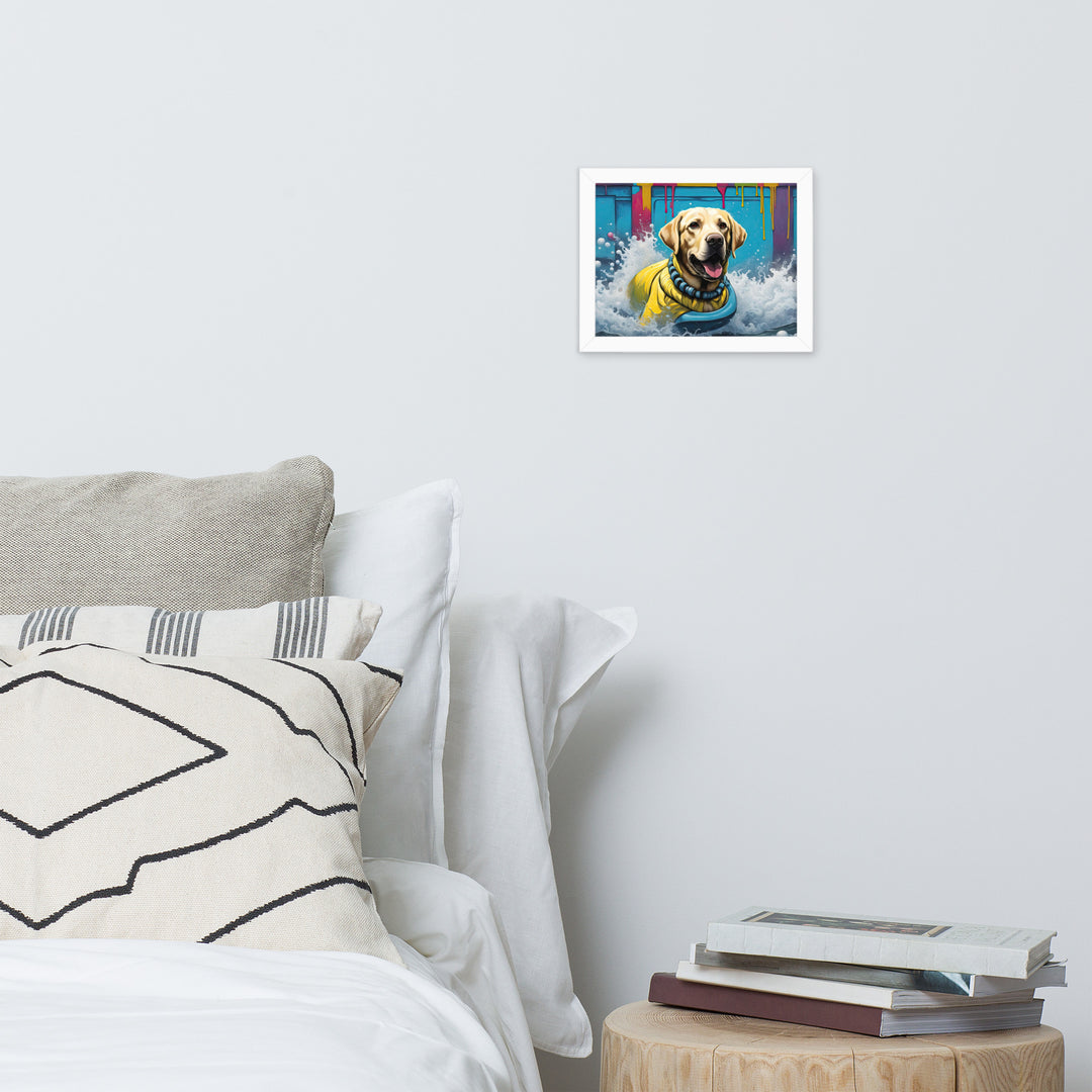 Framed photo paper poster-Labrador Retriever