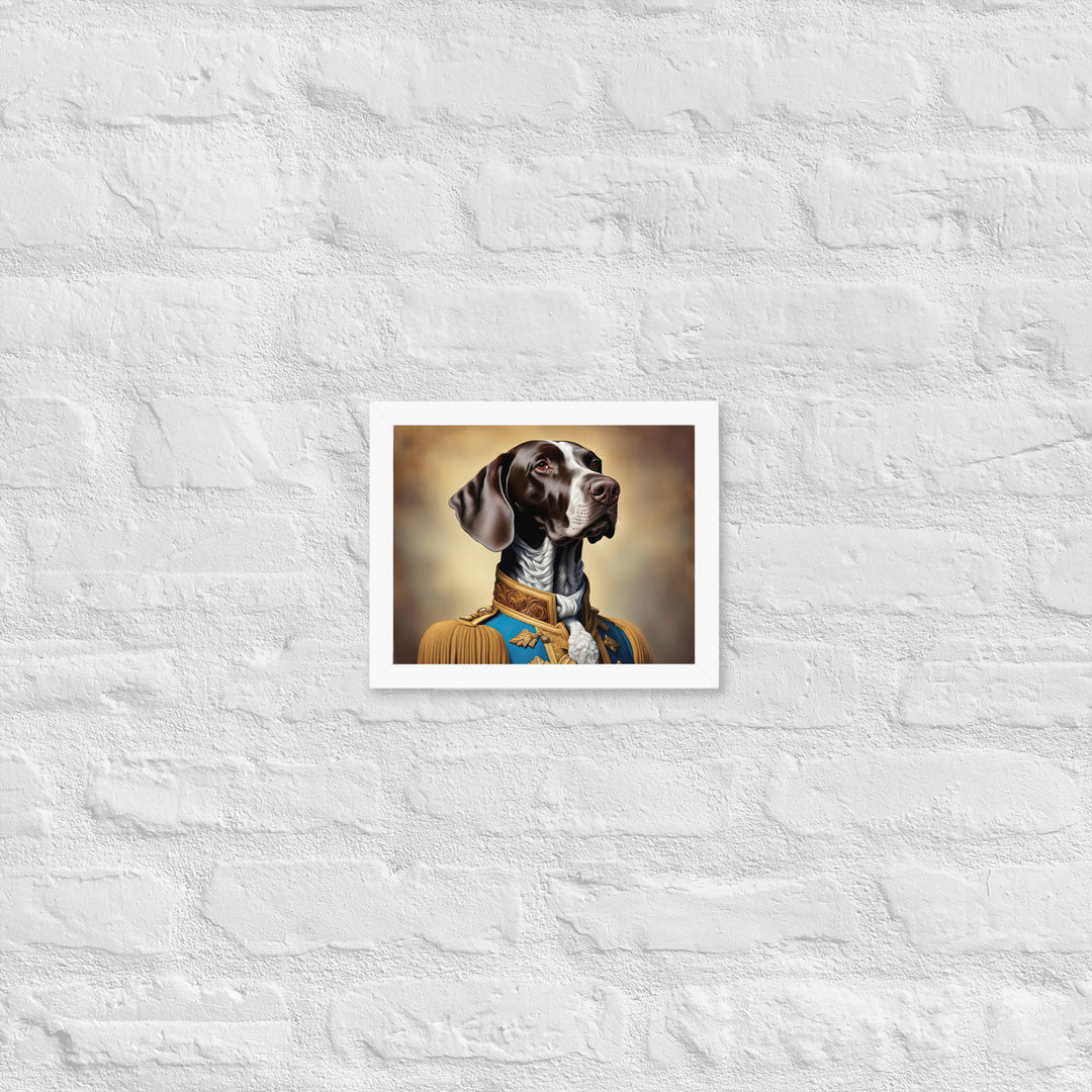 German Shorthaired Pointer- Framed photo paper poster v2