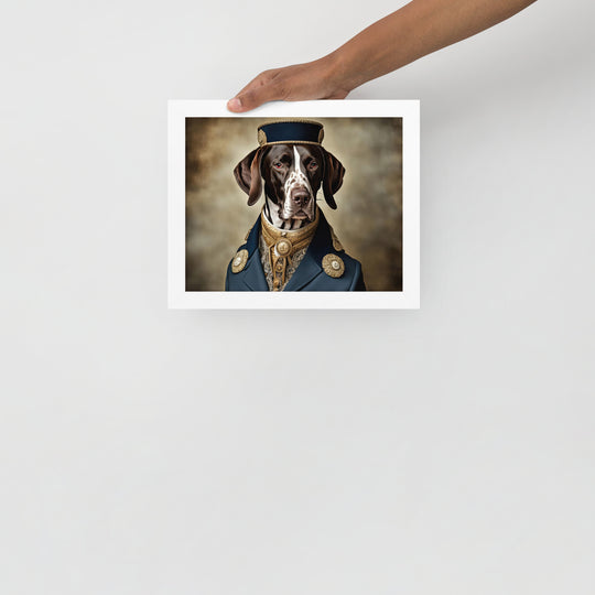 German Shorthaired Pointer- Framed photo paper poster v3