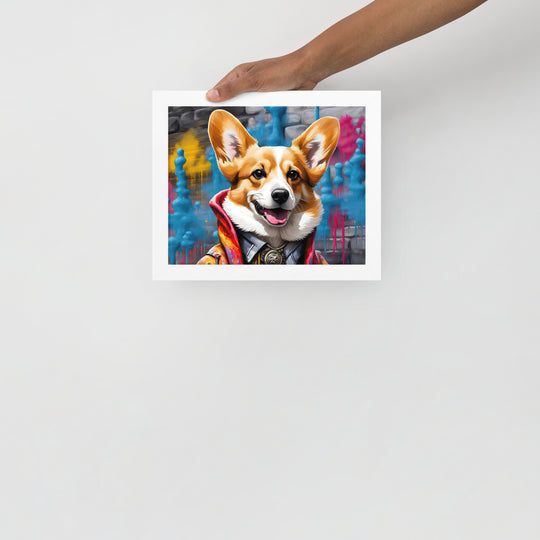 Pembroke Welsh Corgi- Framed photo paper poster v5
