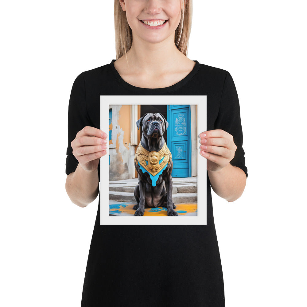 Framed photo paper poster-Cane Corso V2