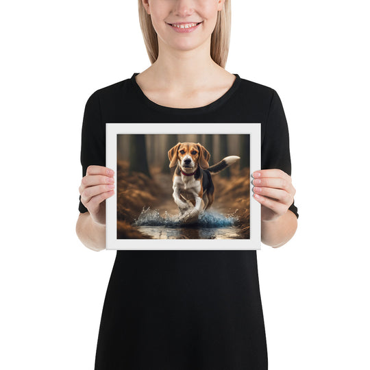 Beagle- Framed photo paper poster v3