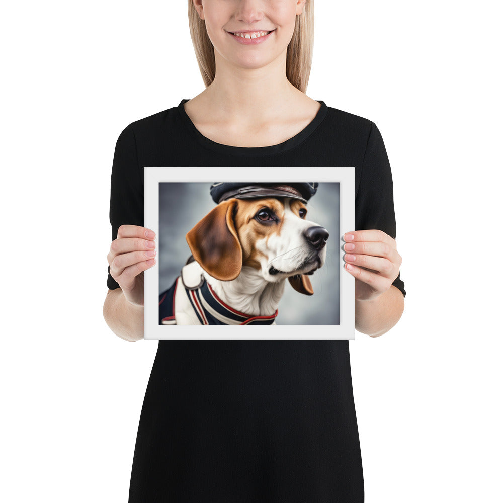 Beagle- Framed photo paper poster v4