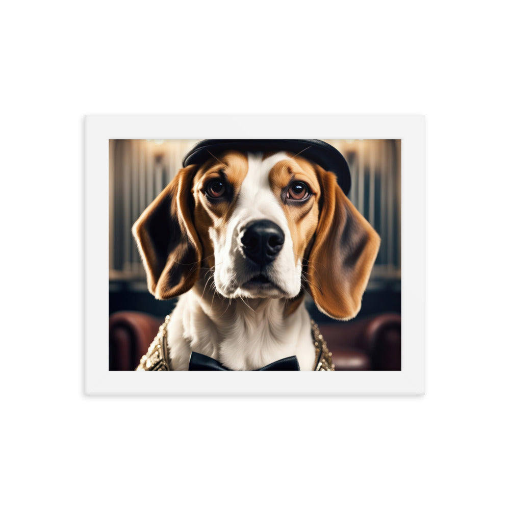 Beagle- Framed photo paper poster