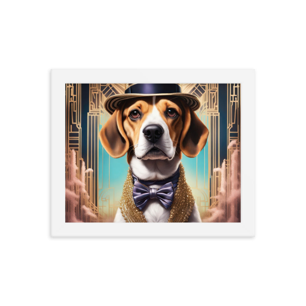 Beagle- Framed photo paper poster v2