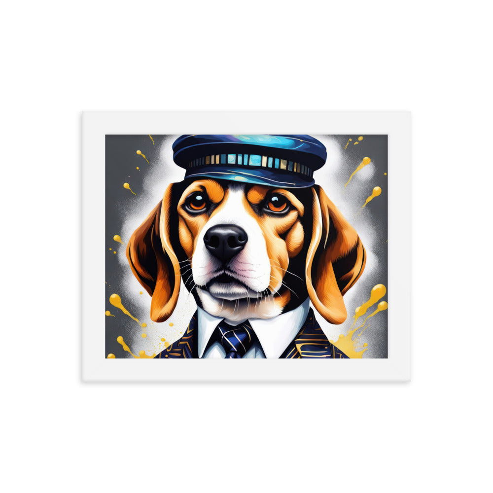 Beagle- Framed photo paper poster v5