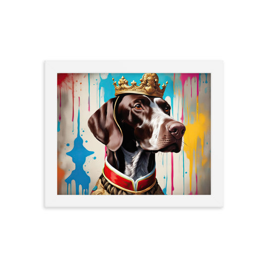 German Shorthaired Pointer- Framed photo paper poster