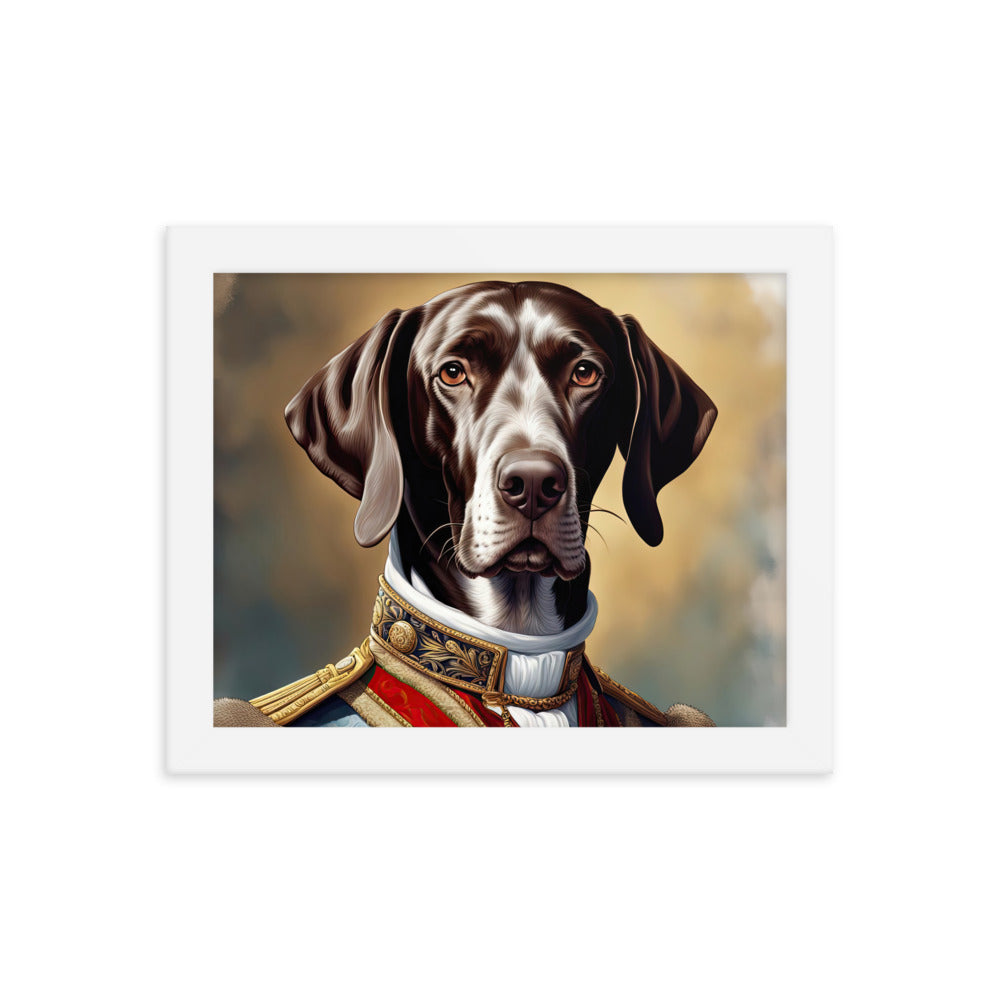 German Shorthaired Pointer- Framed photo paper poster v4