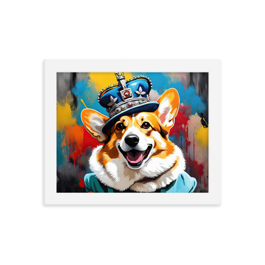 Pembroke Welsh Corgi- Framed photo paper poster v2