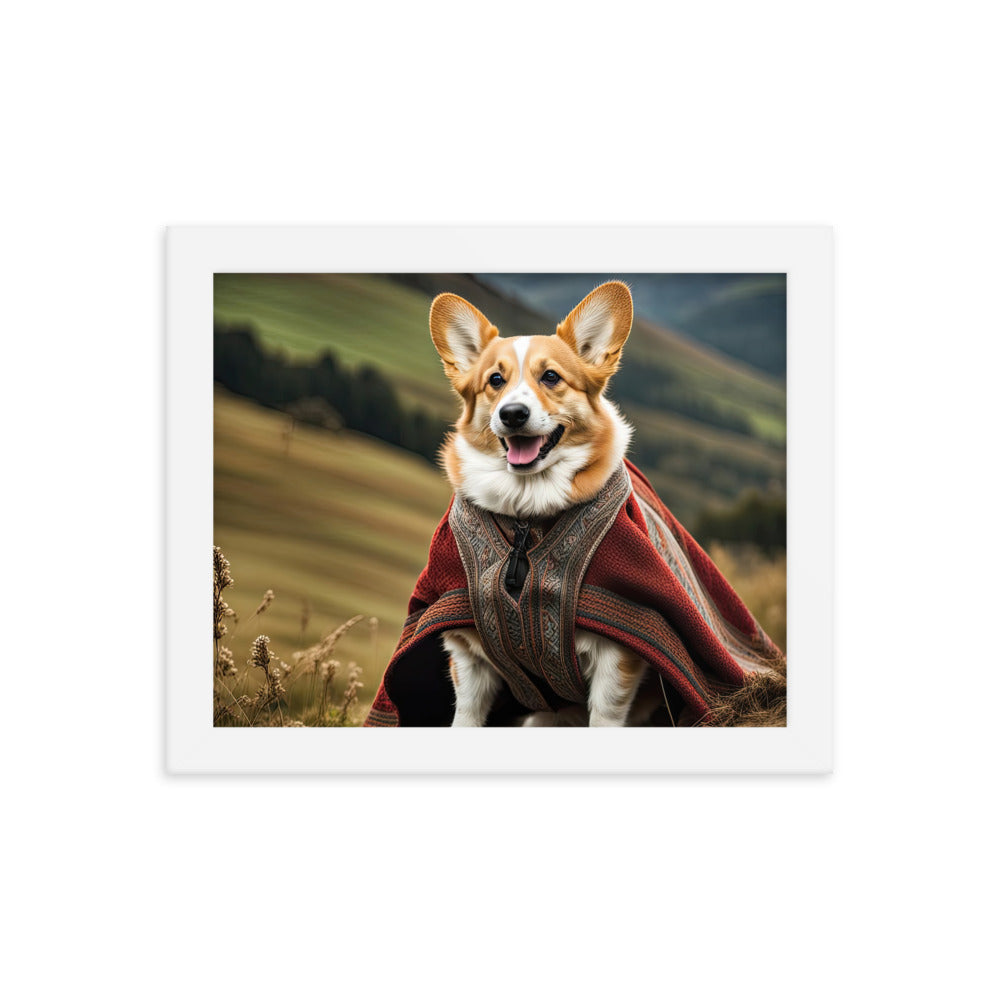Pembroke Welsh Corgi- Framed photo paper poster v4