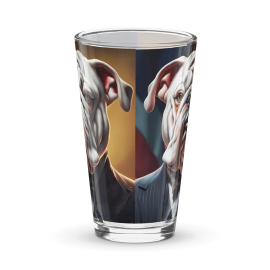 Bulldog- Shaker pint glass v4