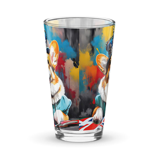 Pembroke Welsh Corgi- Shaker pint glass v2