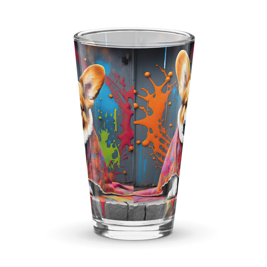 Pembroke Welsh Corgi- Shaker pint glass v3