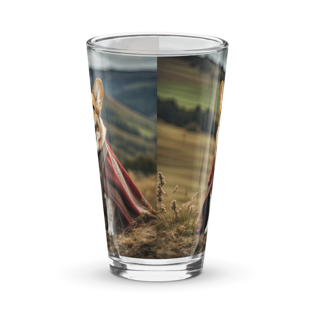 Pembroke Welsh Corgi- Shaker pint glass v4