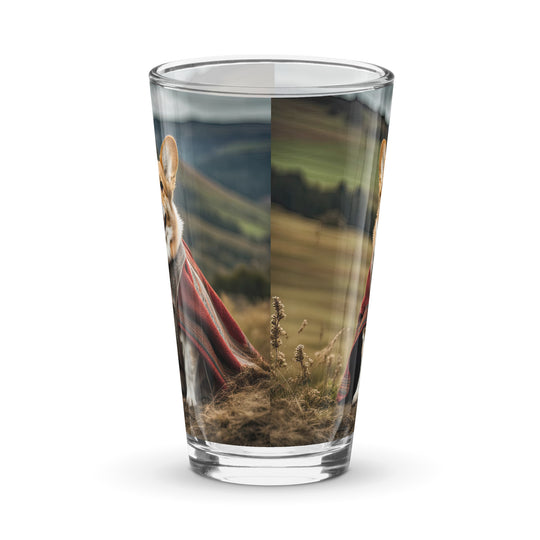 Pembroke Welsh Corgi- Shaker pint glass v4