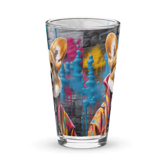 Pembroke Welsh Corgi- Shaker pint glass v5