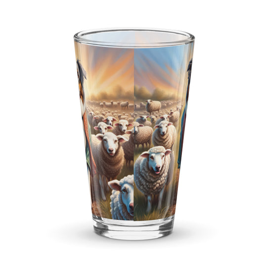 Australian Shepherd- Shaker pint glass