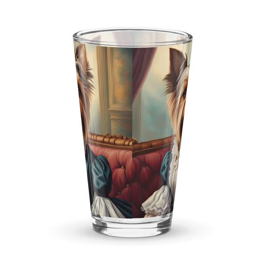 Yorkshire Terrier- Shaker pint glass v2