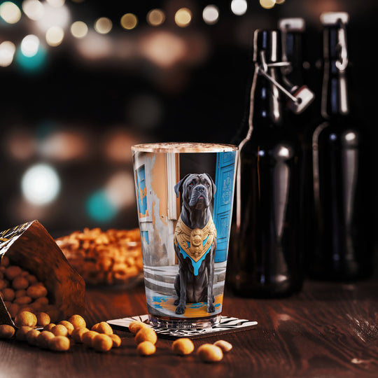 Shaker pint glass-Cane Corso