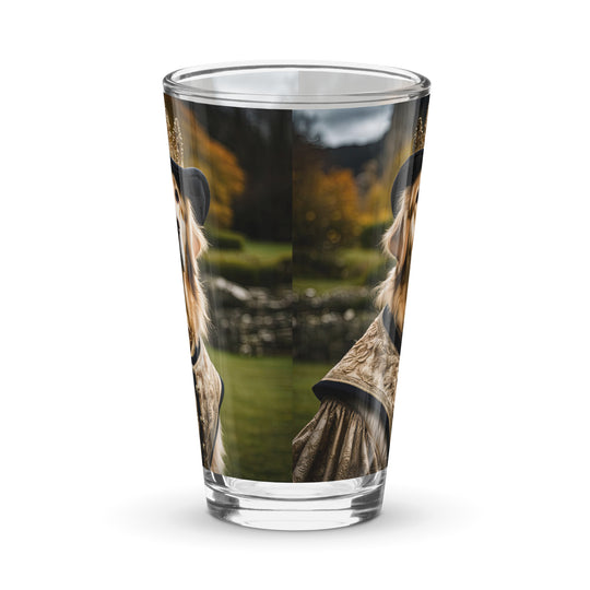 Golden Retriever- Shaker pint glass