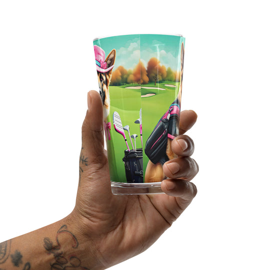 German Shepherd- Shaker pint glass v2