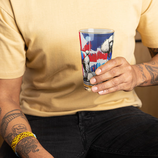 Poodle- Shaker Pint Glass v3