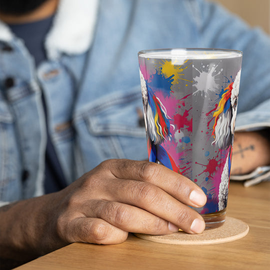 Poodle- Shaker Pint Glass v5