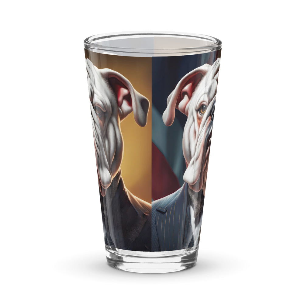 Bulldog- Shaker pint glass v4