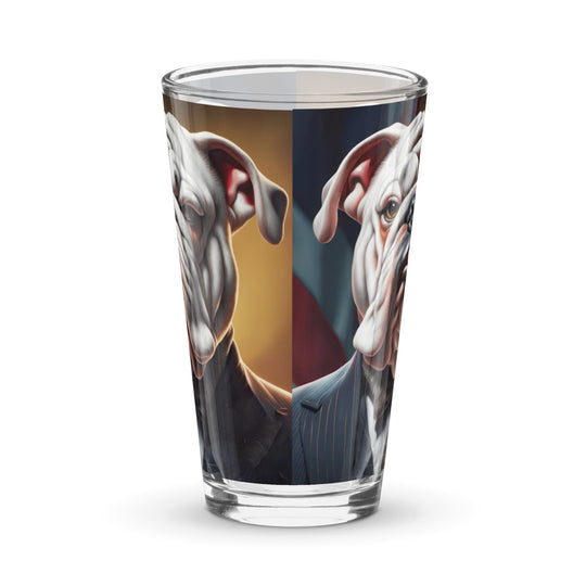 Bulldog- Shaker pint glass v4