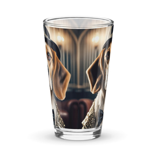 Beagle- Shaker pint glass