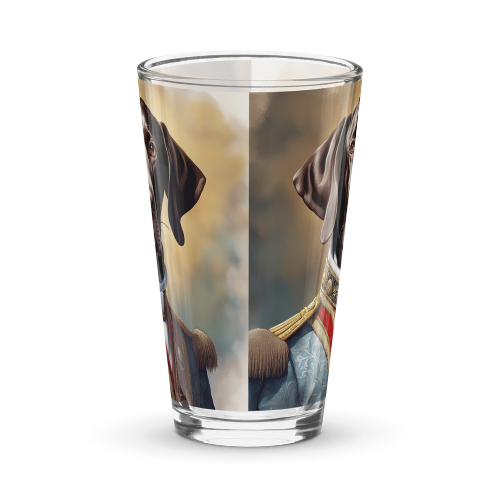 German Shorthaired Pointer- Shaker pint glass v4