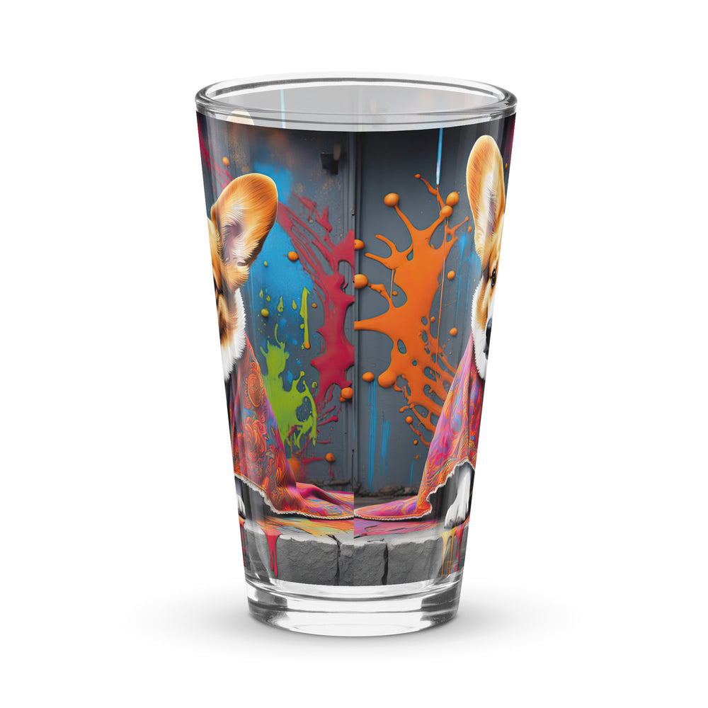 Pembroke Welsh Corgi- Shaker pint glass v3