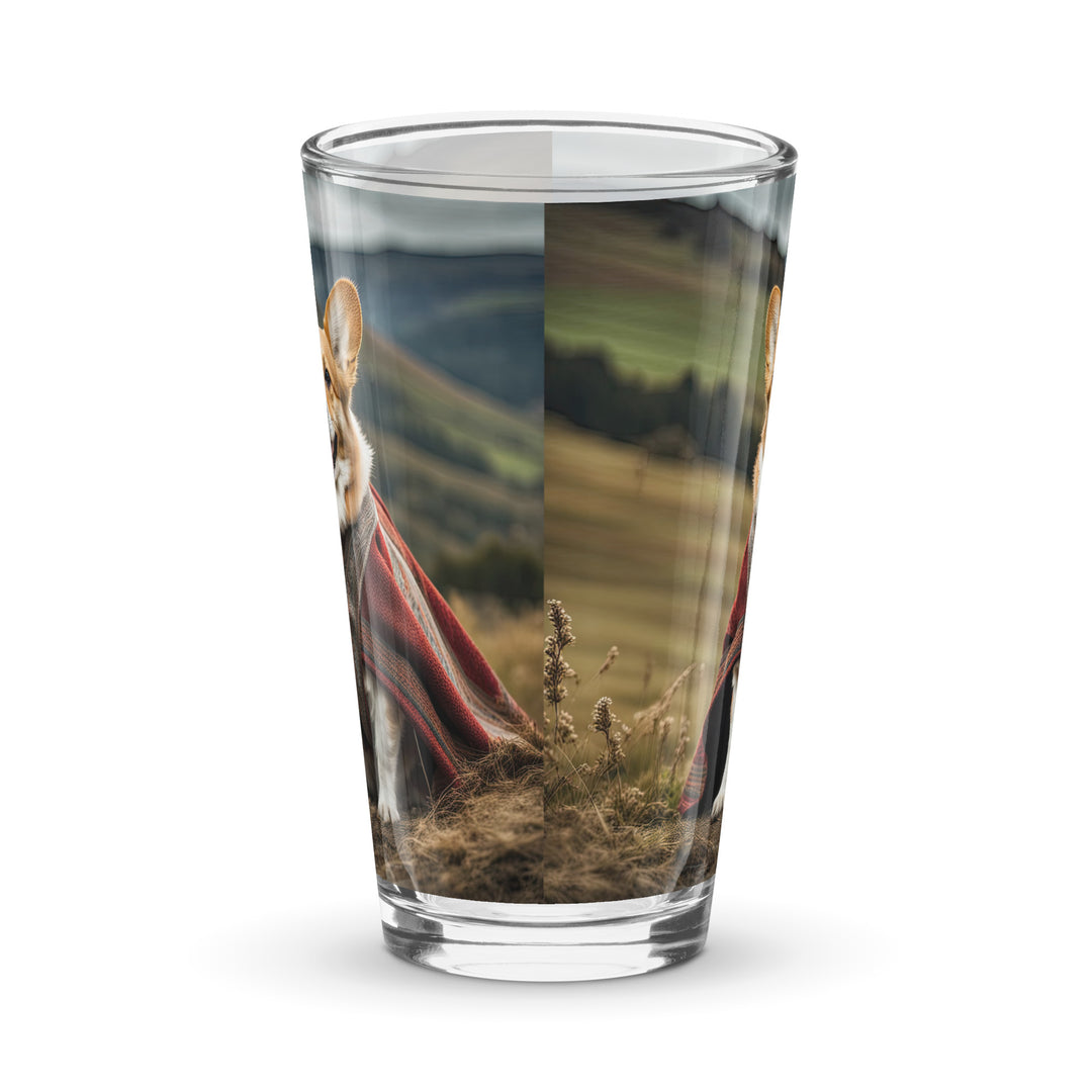 Pembroke Welsh Corgi- Shaker pint glass v4
