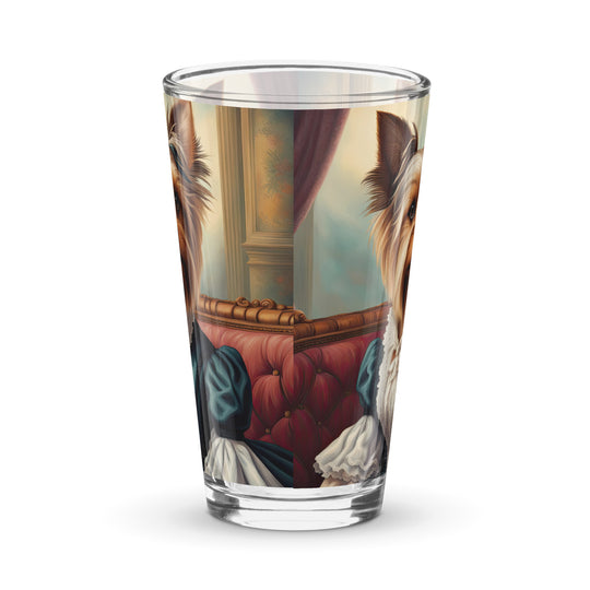Yorkshire Terrier- Shaker pint glass v2