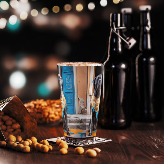 Shaker pint glass-Cane Corso
