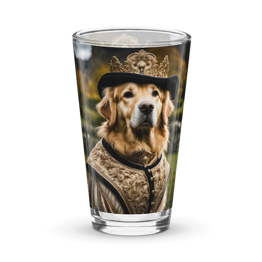 Golden Retriever- Shaker pint glass