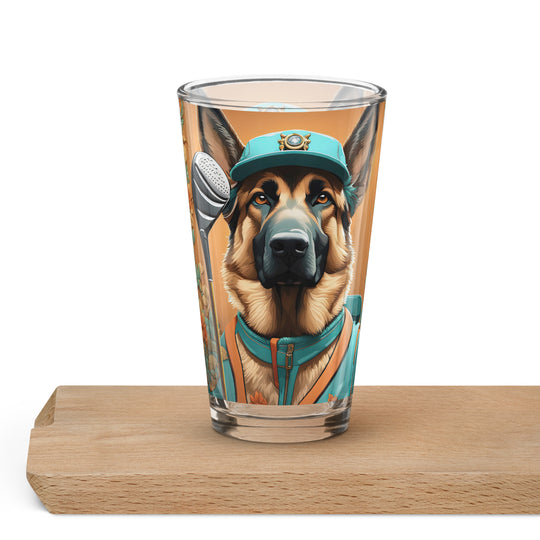 German Shepherd- Shaker pint glass